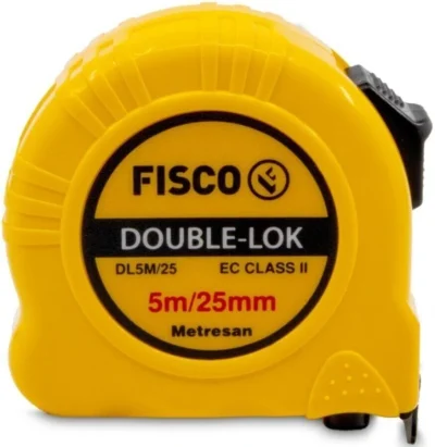 FİSCO DOUBLE-LOK ŞERİT METRE 5/25 MM