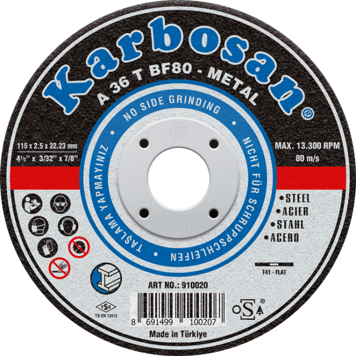 Karbosan 115 x 1.2 x 22.23 Metal Kesme Disk - Görsel 1